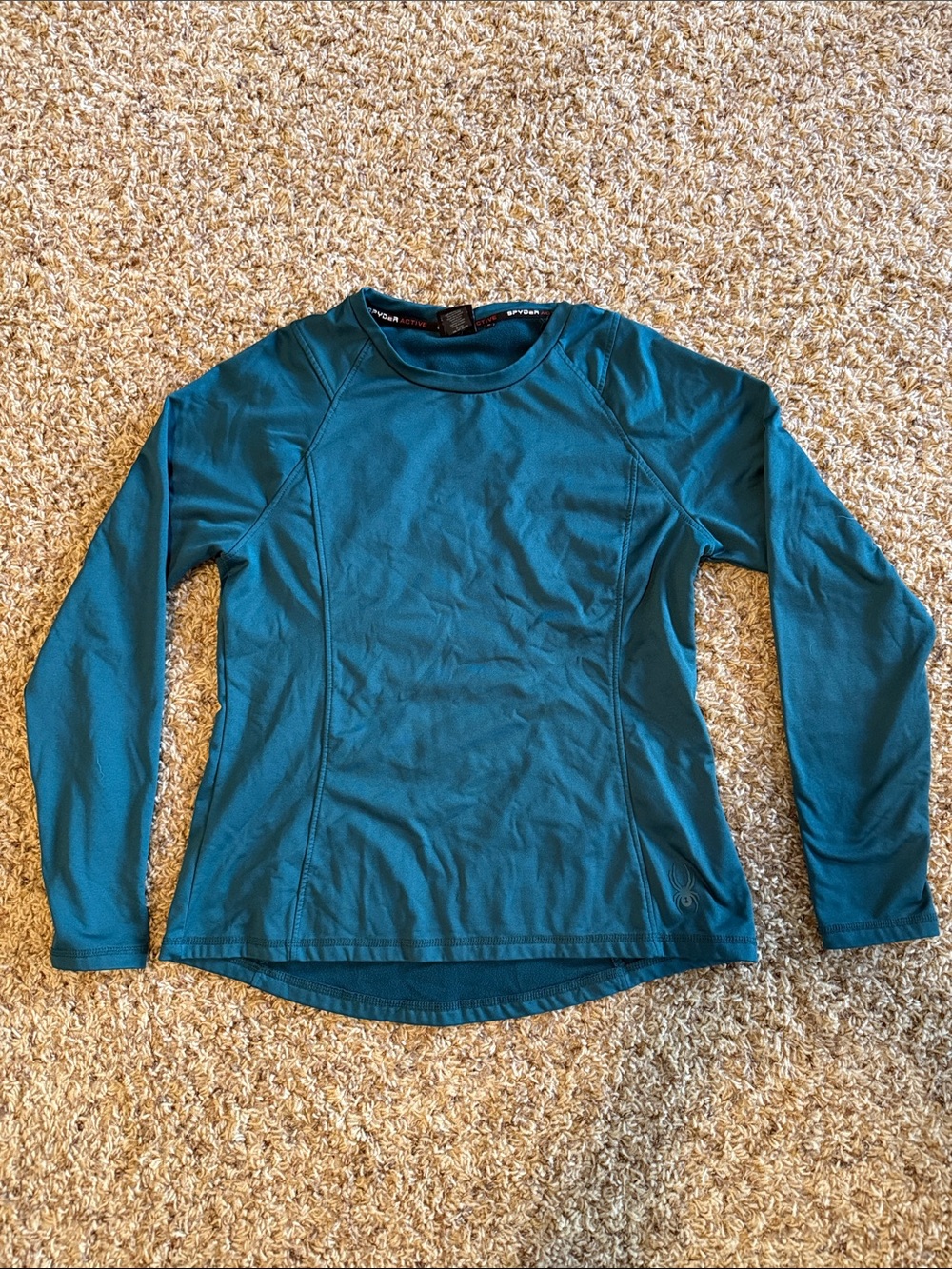 Spyder Teal Long-Sleeve Performance Top